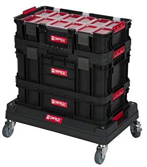 XL Chariot à outils, ensemble de mallette d’atelier de la série Q-Brick avec de nombreux accessoires ! Dimensions en cm : 53 x 38 x 98 cm ! Le tout-en-un mobile - Particuliers et professionnels