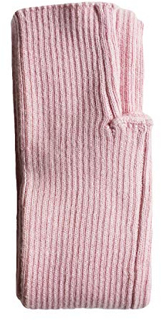 Share Maison Women’s Cashmere Wool Arm Warmers With Thumb Hole, 20” Long Fingerless Gloves, Soft Knit Wrist Warmer Sleeves (21-pink)