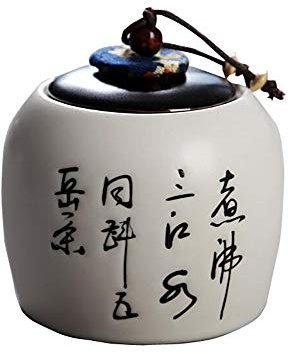 Jingyun Japanisches traditionelles Teedose-Keramik-Tee-Kanister-Tee-Glas-Ausgangsverzierung A07