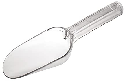 GSHLLO Clear Plastic Ice Scoop Spoon Candy Sugar Scoop Ice Shovel for Kitchen Bar