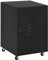 HOMCOM Rolling Metal Filing Cabinet, Industrial Mobile Storage Cabinet with Adjustable Shelf and Wheels for Home Office Living Room, Black