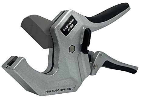PSW TRADE SUPPLIERS LTD Plastic Pipe Cutter for Plastic Pipe Tubing, PVC, Water Pipe, Ratcheting-Type Pipe Cutter