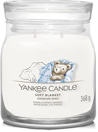 Yankee Candle Candela profumata firmata, candela in barattolo medio con doppio stoppino, candela a lunga combustione in cera di soia, regalo perfetto per le donne