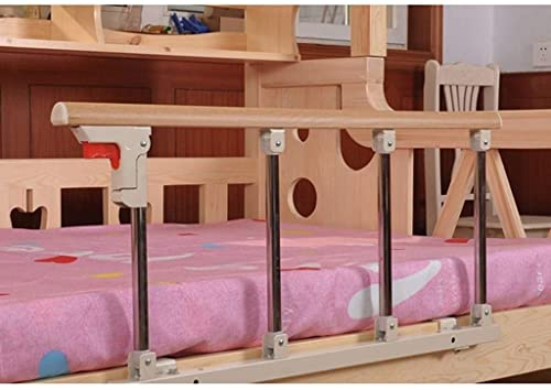 Handlauf für Senioren, Gelb, Holzmaserung, Aluminiumlegierung, Bettseitengitter, Ein-Klick-Klappgriff für ältere Menschen, Geländer für die meisten Erwachsenenkinderbetten (Color : D, Size : 95x40cm