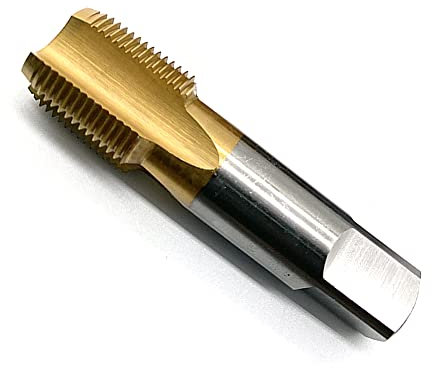 Amerikanische Rohrgewindebohrer TIN HSS Konisches Rohrgewindegewindebohrer G RC G1/8 G1/4 G3/8 RC1/2 G5/8 RC3/4 NPT 1/8 1/4 3/8 1/2 5/8 3/4 (Size : NPT1/4-18 1PCS)