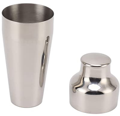 BestAlice Juego de Coctelera, 2 Piezas de Coctelera Boston, Mezclador de Bebidas Martini de Acero Inoxidable para Barman, Coctelera de Estilo Francés para Bebidas Mixtas(Plata)