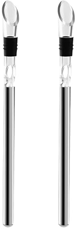 Raffreddatore per vino in 2 pezzi, bottiglia in acciaio inox, accessori 3 in 1, regali per uomini e amanti