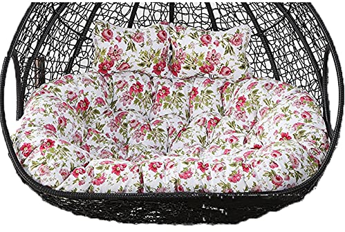 Taifuan Hängesessel Sitzkissen 2 Personen, Large Egg Chair Swing Cushion,Hängestuhl Auflage für Rattan Hängeschaukel Kissen,Ersatzkissen, rutschfeste Hängende Ei Stuhlkissen für Patio Hänge