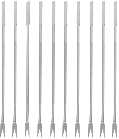 BESTonZON 10 Piezas De Herramienta De Mariscos De Acero Inoxidable Tenedor Multiusos para Nueces Tenedores De Mariscos Selecciones para Herramientas De Cocina De Mariscos (Plata)
