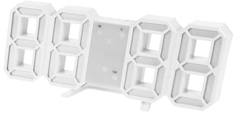 ABOOFAN Digitaler Wecker Mit Led-ziffernanzeige Tischuhr Anzeige Für Heimdekoration Kompakt Und Energiesparend Zeitanzeige Und Temperaturanzeige Für Wohnzimmer Und Bürogebrauch