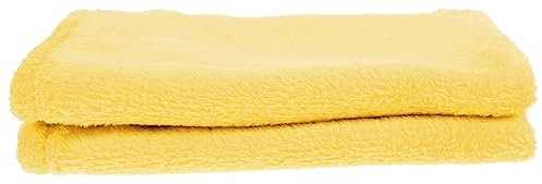 TOGEVAL Fleece Blanket Solid Yellow Cozy Flannel Pet Blanket for Dog Comforter