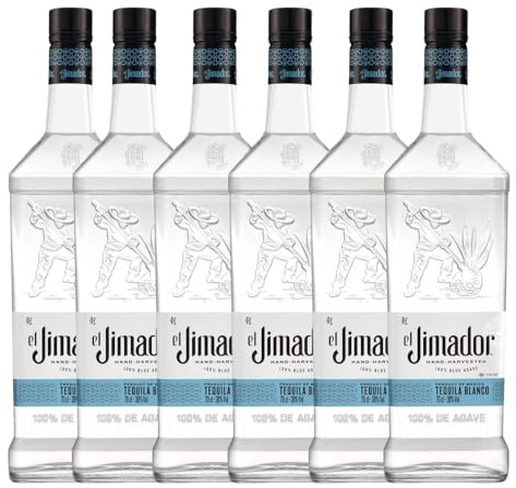 El Jimador Tequila Blanco | 38% ABV | Enjoy in Drinks or a Cocktail (Pack of 6 bottels x 70cl)