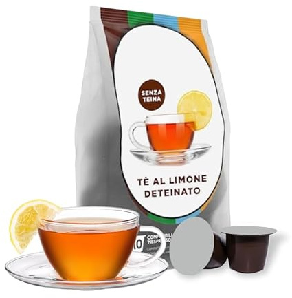240 Capsule Tè Deteinato Al Limone NATURALE DOLCE VITA Compatibili con macchine Nespresso Thè