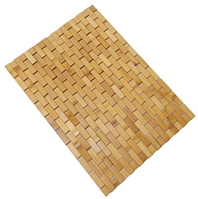 HJJKKH Tapete de baño de 19.7 x 27.6 pulgadas, tapete de ducha plegable enrollable, tapete antideslizante para bañera, ducha, sauna, jacuzzi, rayón derivado de bambú
