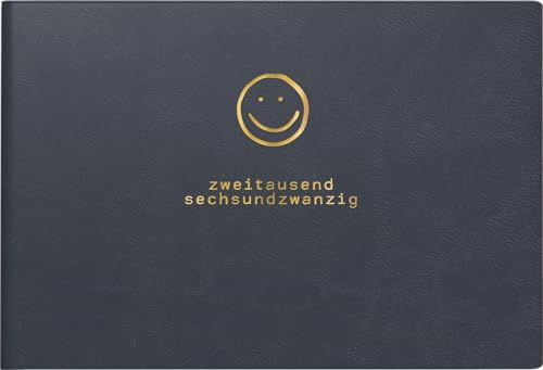 rido/idé fickkalender mod. Septimus 2026 Smile | A6 tvärgående, konstläder