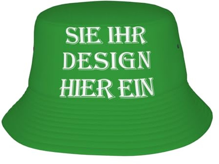 MOSGDBV Fischerhut personalisiert Bucket Hat für Damen – Selbst gestalten Sie Ihr eigenes Design mit Text, Logo oder Foto Sonnenhut– Perfekt für den Sommer, Reisen und Freizeit