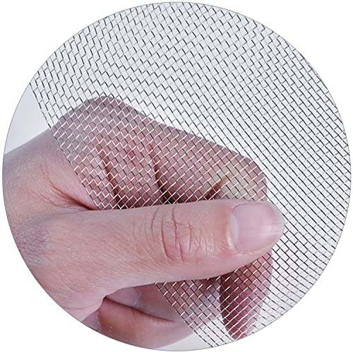 YMCIBTJJ Malla de Alambre Tejido de Acero Inoxidable de 16 Mallas - Mampara para Ventanas y Jardines a Prueba de roedores Solución de ventilación y Filtro para Bricolaje Construcción de Acero inoxida