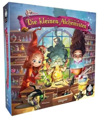 CGE Czech Games Edition Die kleinen Alchemisten - Familienfreundliches Brettspiel mit Puzzle-Elementen - Deduktionsspiel mit kostenloser Begleit-App für den perfekten Einstieg - Deutsch - 2-4 Spieler