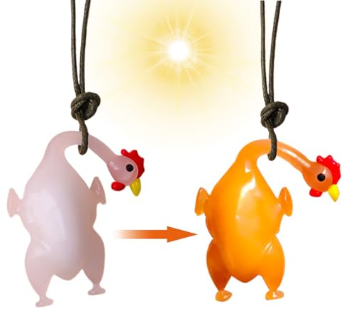 Pendant voiture, décoration de miroir de voiture,Ornement rôti du poulet gigantesque | Changement de couleur drôle décoration de voiture cool esthétique mignonne pour accessoires intérieurs automobile