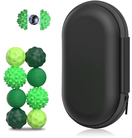 8 Stück Magnetische Fidget Toys, Magnetische Fidget-Bälle Aus Silikon, Magnetkugeln Stressball Spielzeug, Sensorik Fidget Toys für Stress, Angst