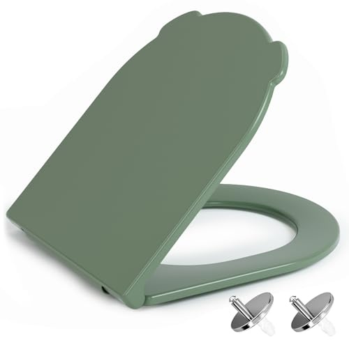 NeoArt Soft Close Toilet Seat – Durable, Environmentally Friendly Urea-Formaldehyde Resin & Fade-Resistant with Quick Release Design for Easy Clean, Universal Fit with Easy Top Fixing, D-Shape