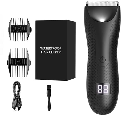 Yplkm Tondeuse Pour Poils Corporels | Rasoir De Toilette Avec Lumières LED,Rasoir Corporel Imperméable,Pour Routine Matinale Pré-Entraînement Voyage Vacances Fitness