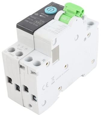 Fafeicy Interruttore Automatico WiFi Intelligente, Materiale PA66, Controllo APP Remoto, 1P-25A Classificato per Uso Domestico Intelligente (1P-25A senza funzione di misurazione)
