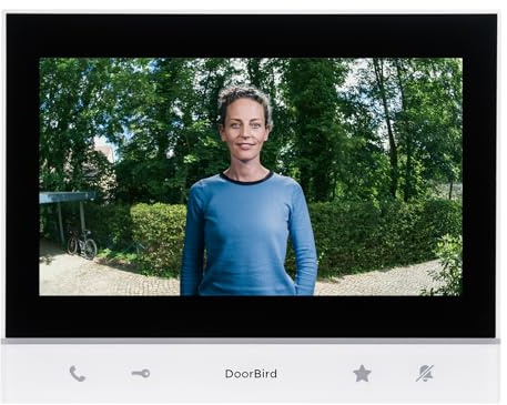 DoorBird A1103 IP Video Innenstation White Edition | Inneneinheit für IP-Video-Türsprechanlage mit Display, WLAN, LAN