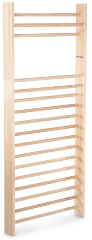 Sport-Thieme Sprossenwand U3 | Einzelfeld, 17 Sprossen, 2. & 5. Sprosse vorgelagert | Montagematerial inkl. | Esche Kiefer Natur | DIN EN 1176 DIN 7910 | Belastbar bis 120 kg