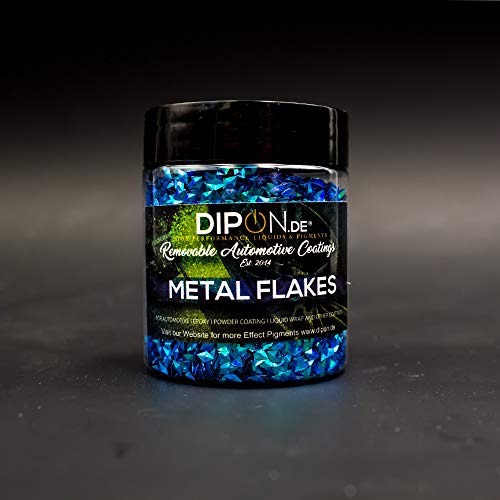 Effektpigment 3D Blue Prismatic Flake Glitter Polyester EFfekt Farbpigment für Epoxidharz Resin Epoxy Autolack Aquarell Seife Kunst Geode
