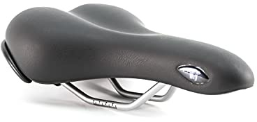 Selle ROYAL Freeway Herren Sattel 280x155 mm Bike Saddle Schwarz Silber Emblem