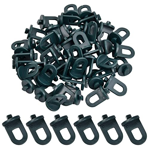 Pinsheng 50 Pezzi Gancio per Serra, Clip per Serra in plastica, Clip per Appendere Vaso di Fiori per Piante Set di Clip per Appendere - Accessori Serra (Verde)