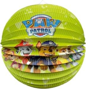 TIB Lampion * PAW Dog * als Deko oder Spiel für Kindergeburtstag, Halloween oder Karneval | Polizeihunde Mottoparty Party Grün Laterne