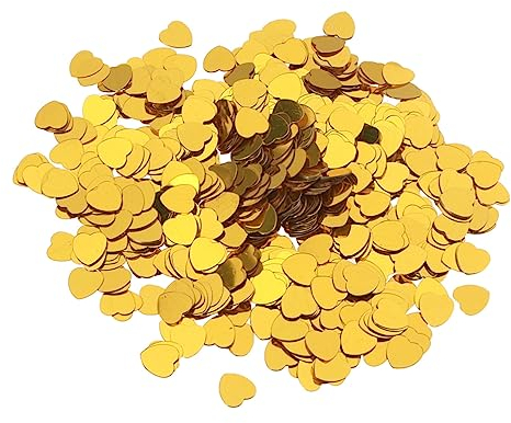 Ciieeo Tischkonfetti Herzförmig 30g Kunststoff für Hochzeitsdekoration