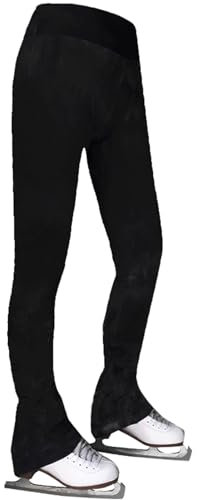LIUHUO Damen Eiskunstlaufhose – atmungsaktiv, Trainingskleidung, leistungsstark, bequem, Schwarz, L