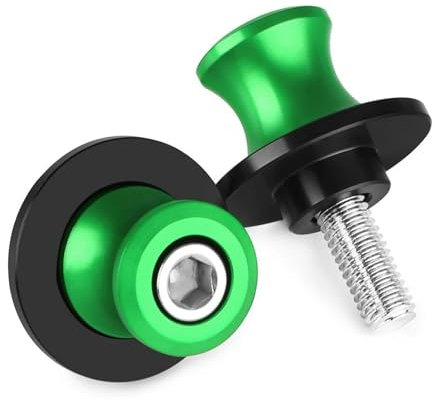 Schwingenschutz Montageständer Für KA&WA&SA&KI Z650 Z900 Z800 Z400 für Ninja400 für Ninja650 ZX6R CNC Schwinge Spulen Slider Stand Schrauben 8MM Motorrad Zubehör(Green)