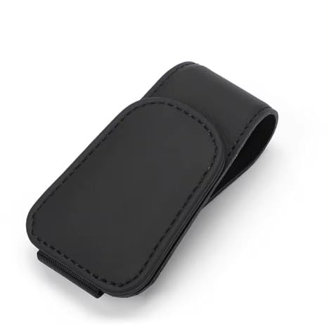 GLYGLY Brillenhalter für Auto Sonnenblende, für BMW 5er G31 Touring Wagon 7.Gen 2017-2025, Leder Sonnenbrillen Halterung/Ticket-Kartenclip, Auto Magnetische Brillenhalter,A