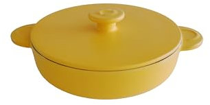 KUOKO - Cacerola de Cerámica Ø20cm para Todo Tipo de Recetas | Cocina Saludable y Libre de Tóxicos | Apta para Horno, Vitrocerámica, Gas y Microondas | Cacerolas para Cocina | Cerámica de Calidad