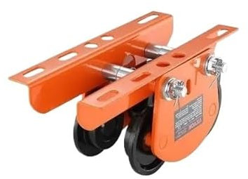 SRKATI treuil Electrique Chariot Manuel de Levage électrique, capacité de 1 100 LB/0,5 Tonne pour PA200 PA250 PA300 PA400 PA500, Chariot à Poutre de poussée avec Roues Doubles treuil(1T)