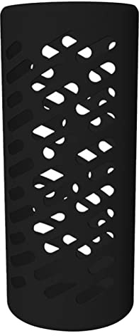 YEJBBUC Custodia protettiva in silicone per bottiglia d'acqua, isolata, antiscivolo, 1,18 l, colore nero