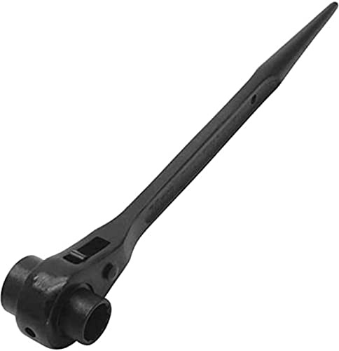 MACHSWON Ratchet Podger Spanner 17mmx19mm Black Quick Release Scaffold Wrench Podger Spanners Steel Erecting Scaffold Tool Double Socket Wrenches
