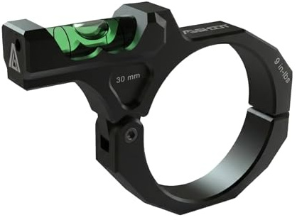 AGSHOOT Niveau à Bulle de Précision pour Lunette de Visée, Système Anti-Cant pour Tir de Précision et Compétition | Adaptable Tubes 30mm