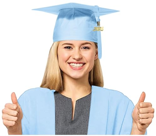 Graduation Cap Adult, Mortarboard Academic High School University with Tassel Graduation 2026 Headmaster Hat Mortarboard Caps with Tassel Dress for Academic High School University