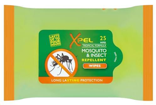 2 Pack Anti-Mosquito & Insect Repellent Wipes Long Lasting Protection 50 Wipes