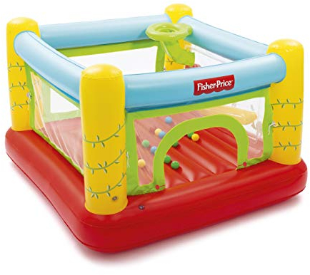 Bestway Fisher-Price Hüpfburg, Bällebad, 175 x 173 x 114 cm