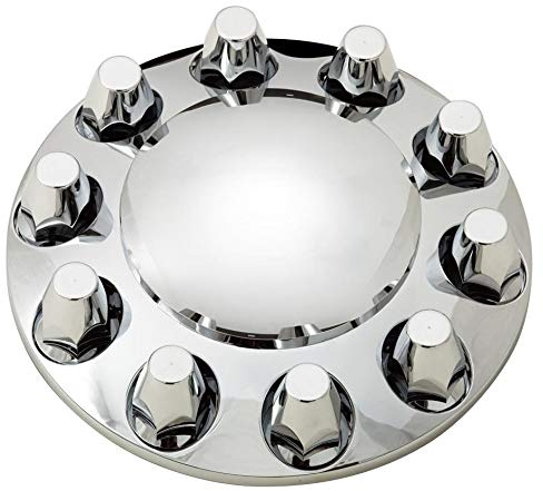 Chrome ABS Front Axle Cover with 33mm Screw-in Nut Cover for Semi Truck