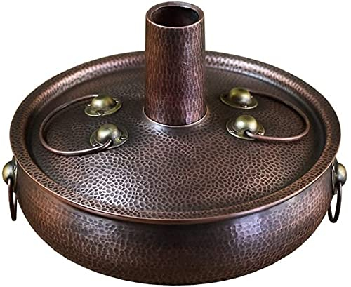 MNSSRN Shabu-Shabu Kupfer Heißer Topf, Induktionskocher Chinesische Holzkohle-Herd Induktionkocher Heizung Kupfer Kupfer Kleine Mandarin Ente Hot Pot Fryer Kupfer Heißer Topf
