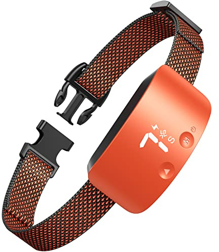 NBJU Bark Collar for Dogs,Rechargeable Anti Barking Training Collar with 7 Adjustable Sensitivity and Intensity Beep Vibration for Small Medium Large Dogs