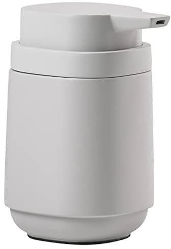 Zone Denmark Time Seifenspender fürs Badezimmer, Pumpspender fürs Bad, Durchm. 8 cm, Höhe 13 cm, 220 ml, Soft Grey (Grau)