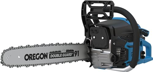 Güde Benzin-Kettensäge KS 500-62 (62 cm³ Hubraum, 48 cm Schnittlänge, 2,85 kW / 3,9 PS Motorleistung, GS-geprüft, 22 m/s max. Kettengeschwindigkeit, Leichtstartsystem, inkl. Oregon Schwert & Kette)